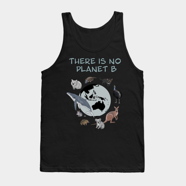 There is no Planet B Endangered Animals of Australia Tank Top by StephJChild